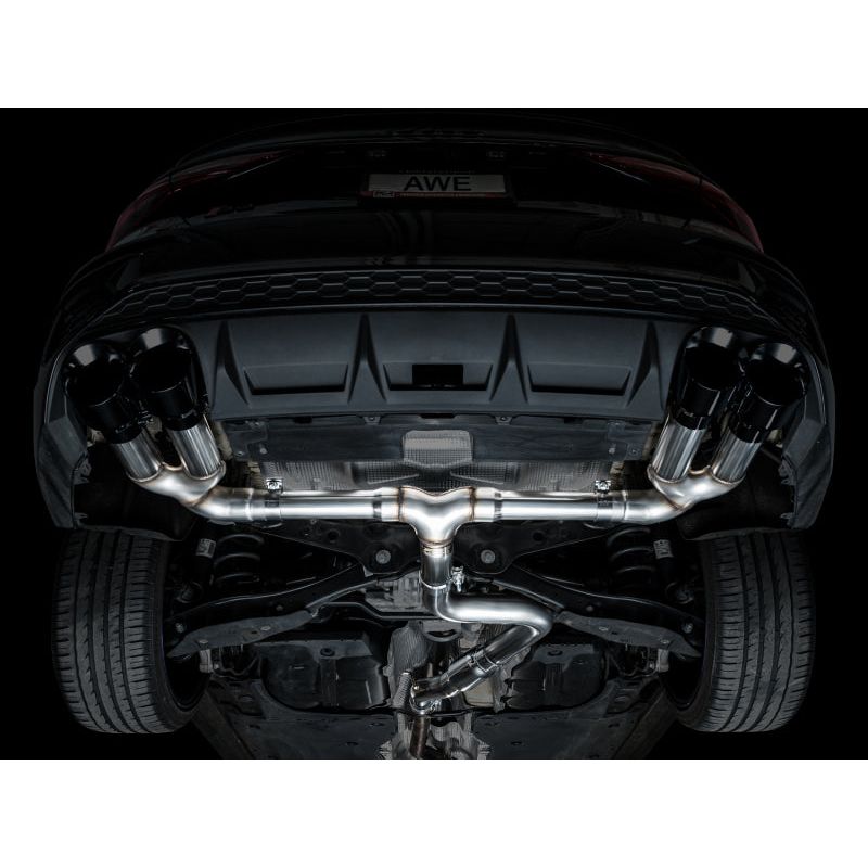 AWE 22-24 Audi 8Y S3 Track Edition Exhaust  - Diamond Black Tips