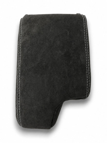 Charcoal Black Alcantara 9002 Console Armrest Cover For BMW E36 E46 1994-2006