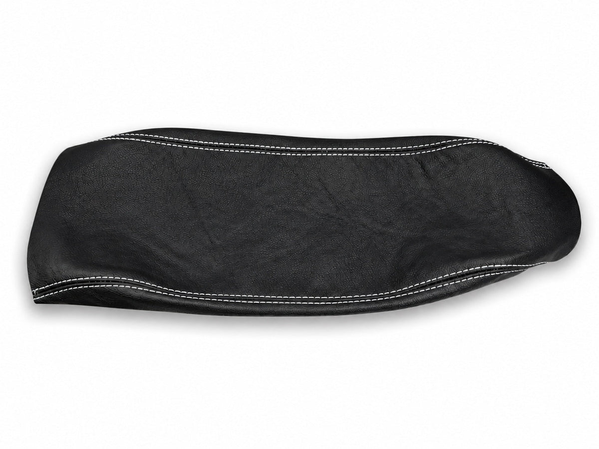 Black Leather Center Console Armrest Cover For Chevrolet Corvette C5 1997-2004