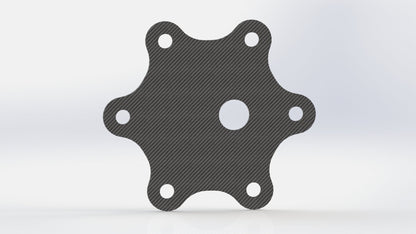 CARBON FIBER Riveted NRG SPARCO Glossy Steering Wheel Horn Cover Plate W/Button
