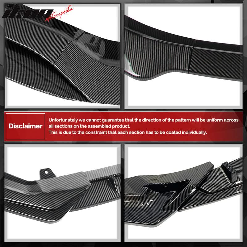 2019-2021 Honda Civic IKON V2 Style Front Bumper Lip Chin Spolier PU