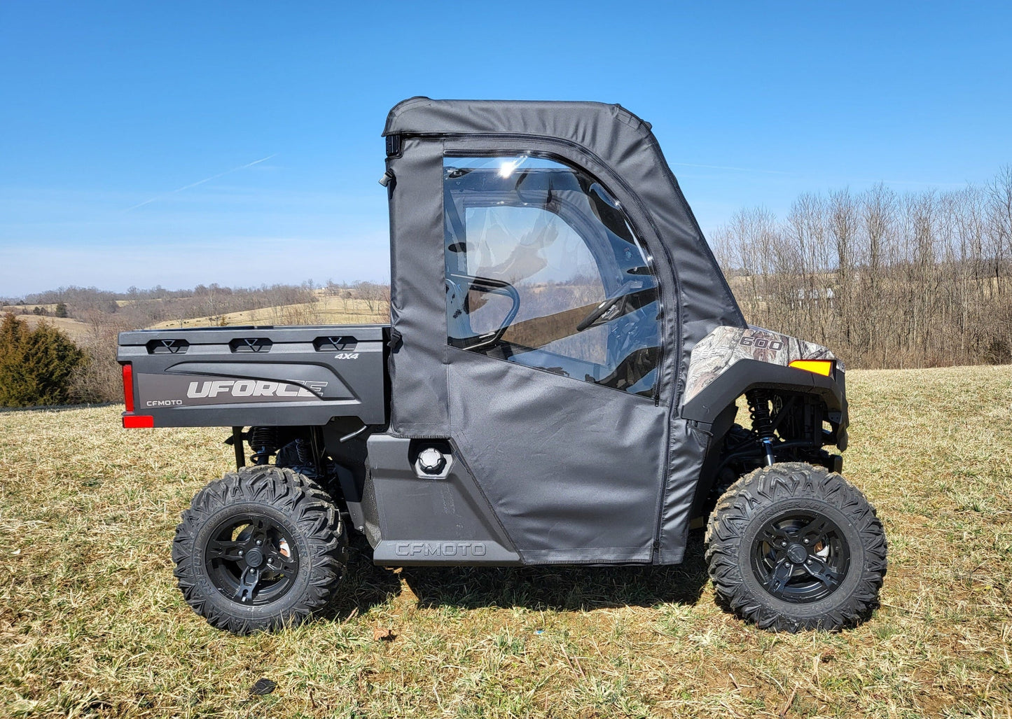CFMoto UForce 600 - Soft Doors w/Color and Zip Window Options