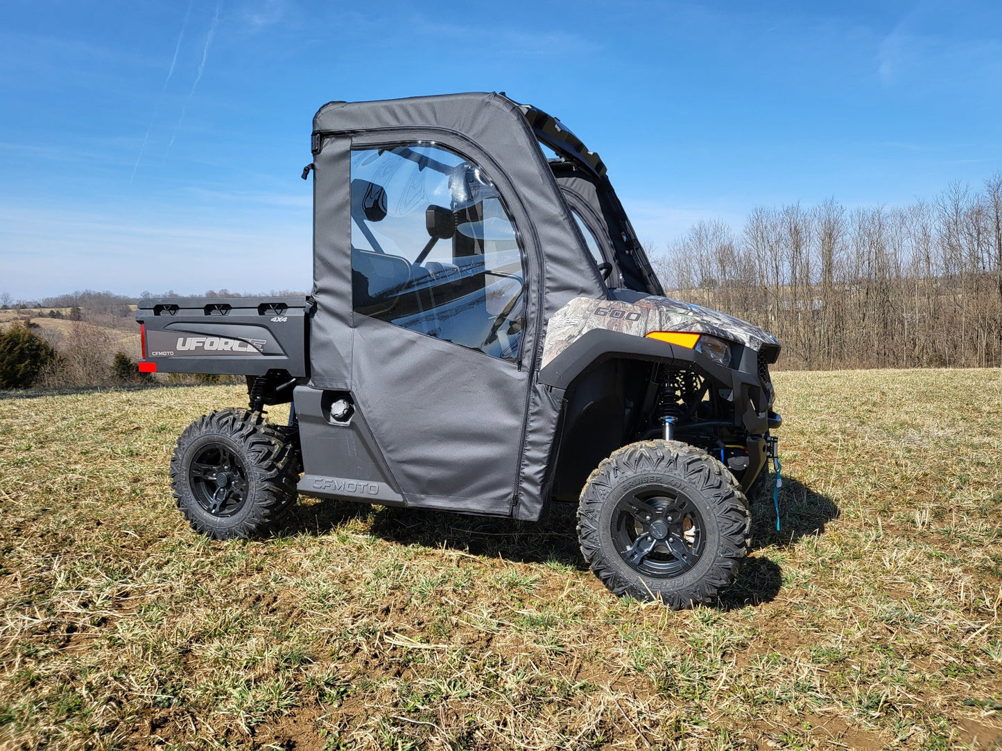 CFMoto UForce 600 - Soft Doors w/Color and Zip Window Options