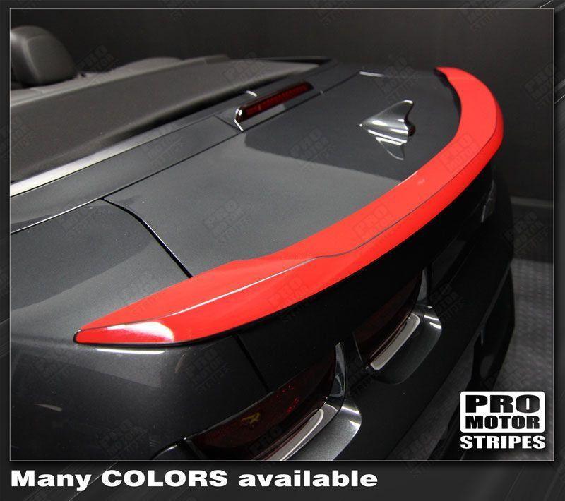Chevrolet Camaro 2010-2013 Rear Wing SS Spoiler overlay Decals Stripes