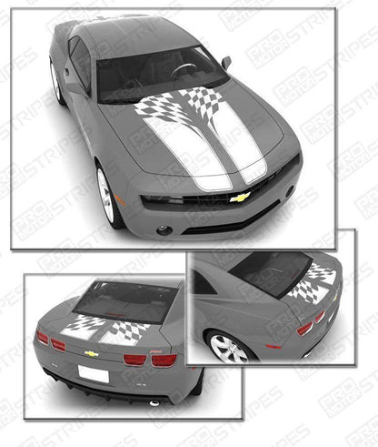 Chevrolet Camaro 2010-2015 Checkered Flag Racing Stripes