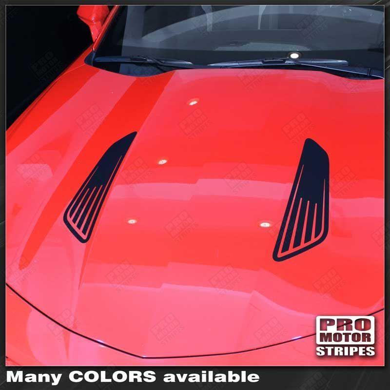 Chevrolet Camaro 2010-2024 Hood Louvers imitation Accent Decals