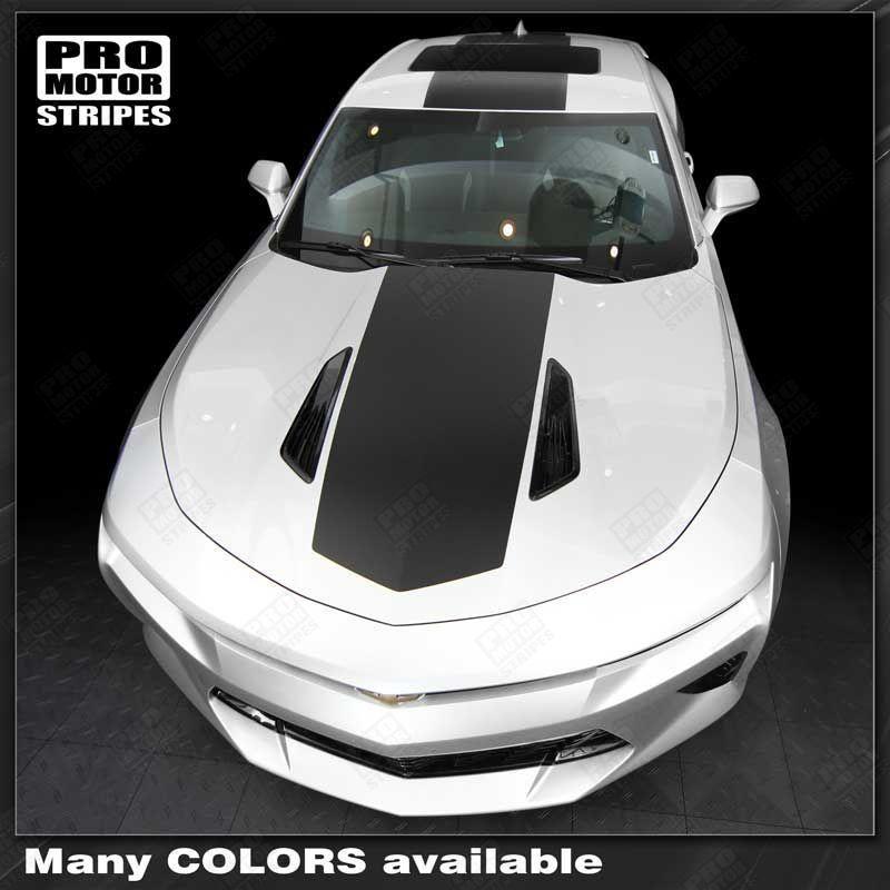 Chevrolet Camaro 2016-2024 Over The Top Stripes Hood, Roof & Rear