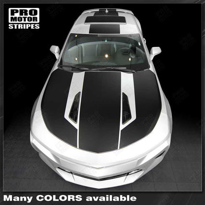 Chevrolet Camaro 2016-2024 Over The Top Stripes Hood, Roof & Rear
