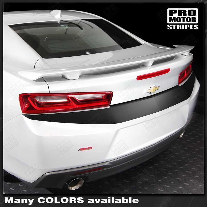 Chevrolet Camaro 2016-2018 Rear Bumper Top Accent Blackout Decal