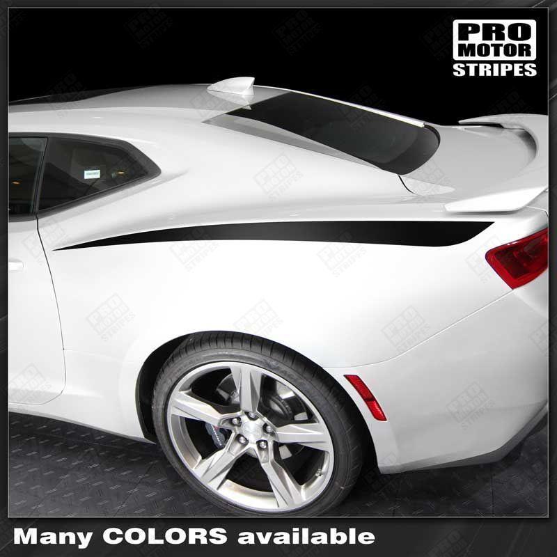 Chevrolet Camaro 2010-2024 Rear Quarter Side Accent Decal Stripes