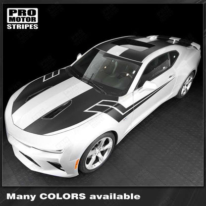 Chevrolet Camaro 2016-2018 -SS- Top and Side Stripes Complete Set