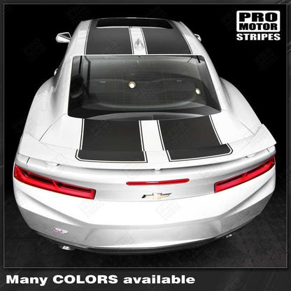 Chevrolet Camaro 2016-2018 -SS- Top Double Stripes w/ Pinstripes