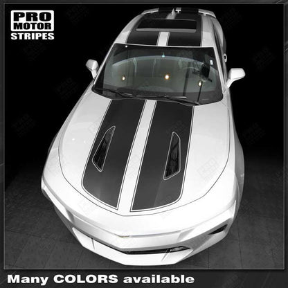 Chevrolet Camaro 2016-2018 -SS- Top Double Stripes w/ Pinstripes