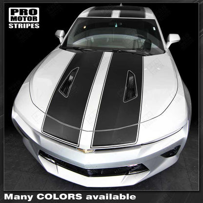 Chevrolet Camaro 2016-2018 -SS- Top Double Stripes w/ Pinstripes