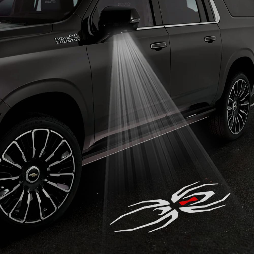 Chevrolet Tahoe 4th/5th Gen Premium Under Side Wing Mirror Projector Puddle Lights Various Designs 2015-2026