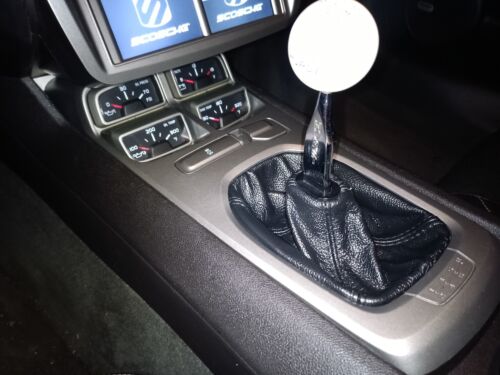 Genuine Leather Shift Boot Cover For Chevy Camaro 2010 2011 2012 2013 2014 2015