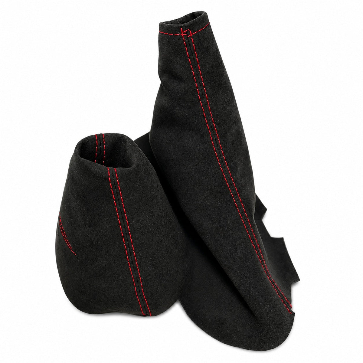For Chevrolet Corvette C6 Black Alcantara Console Lid Shift & Parking Brake Boot Cover