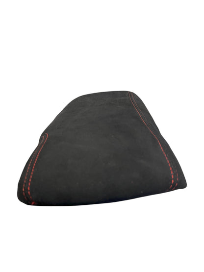 Black Alcantara Real Suede Shift Handbrake Boot Console lid Cover For Chevy Corvette C6 2005-2013