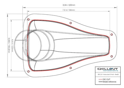 Chillout Systems 3" Ultra Transparent NACA Duct