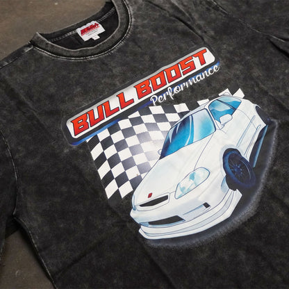 Vintage Acid Wash 250GSM Honda Civic EK Hatch Heavy Cotton Pre Shrunk T Shirt