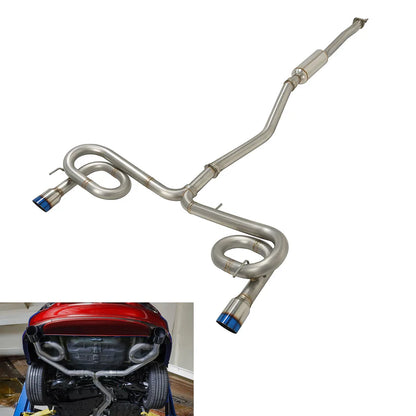 BULL BOOST PERFORMANCE CATBACK EXHAUST SYSTEM HONDA CIVIC SPORT SEDAN FE2 2.0L 2022+ (BURNT TIPS / 2.5”)
