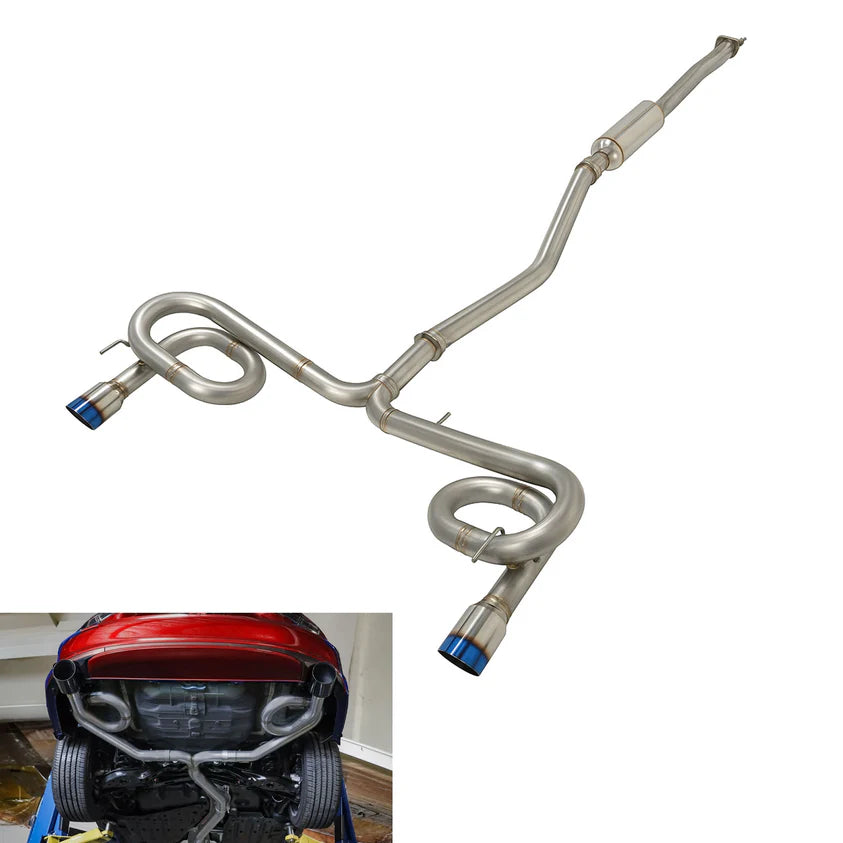 BULL BOOST PERFORMANCE 2.5" Catback Exhaust System w/ Burnt Tips for 2022+ Acura Integra DE4 & Honda Civic Si FE1 1.5T
