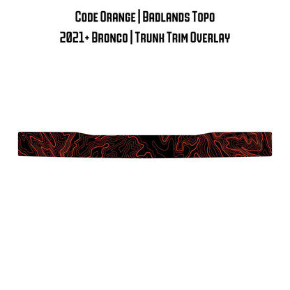 Topo Trunk Trim Overlay / Protector - 2021+ Bronco