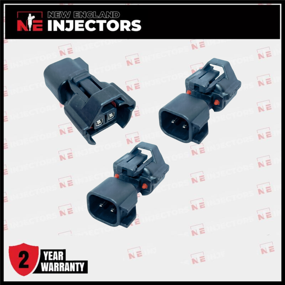 Denso Female To EV6/EV14 Male Fuel Injector Connector Adapters Set of 3