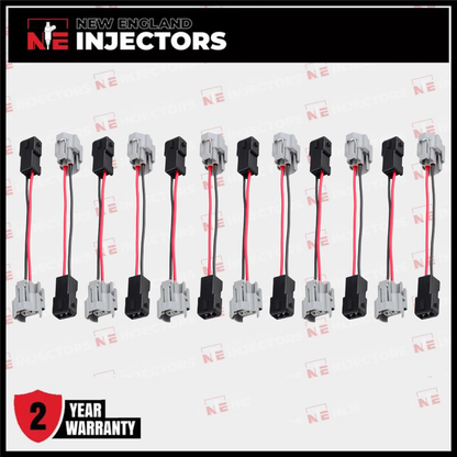 Injector Adapter Connectors For Denso Female to EV1 For Bosch Male Set of 12