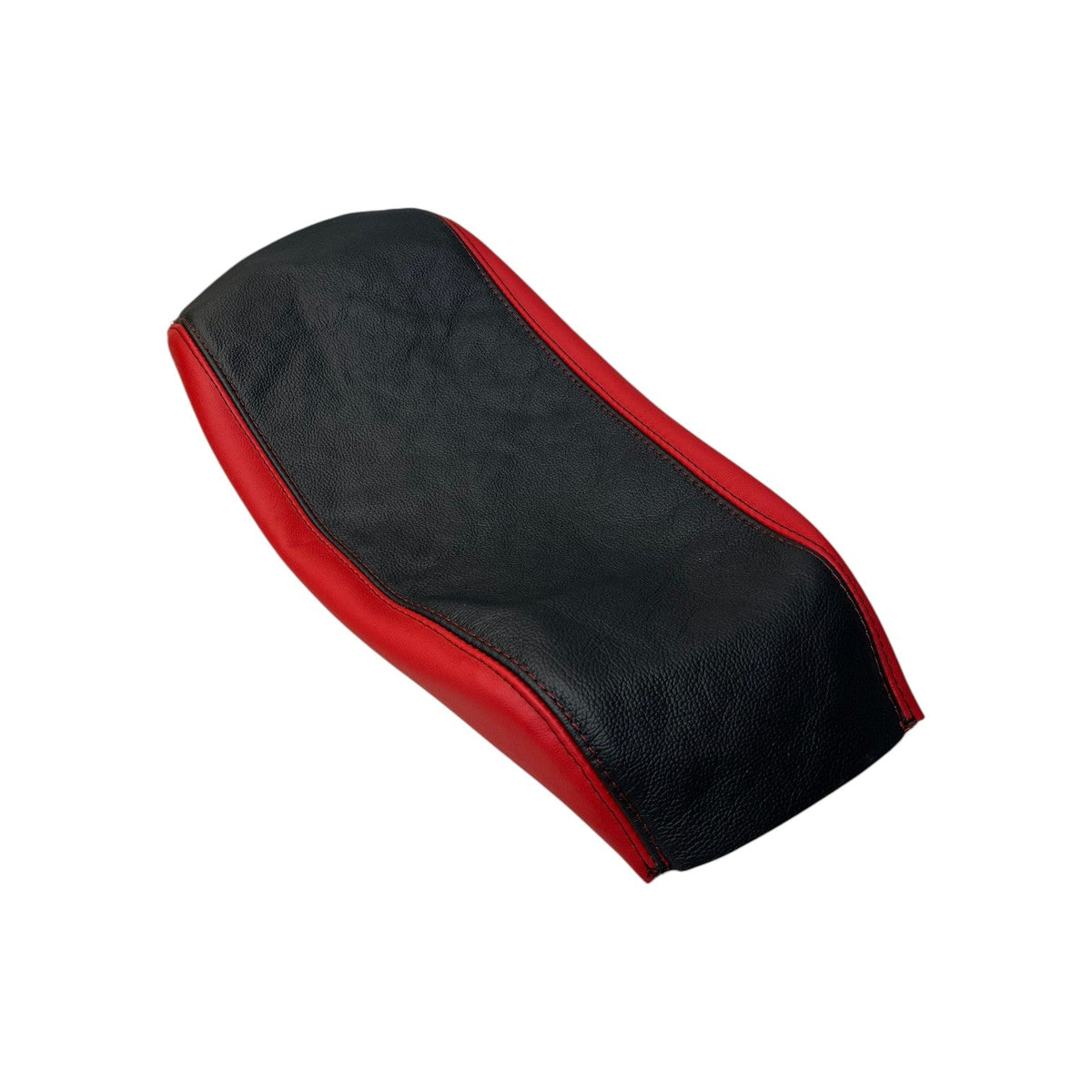 Torch Red & Black Leather Console Armrest Cover For Chevy Corvette C5 1997-2004