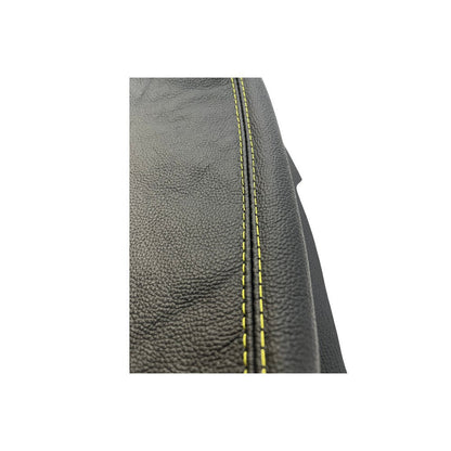 Black Leather Center Console Armrest Cover For Chevrolet Corvette C5 1997-2004