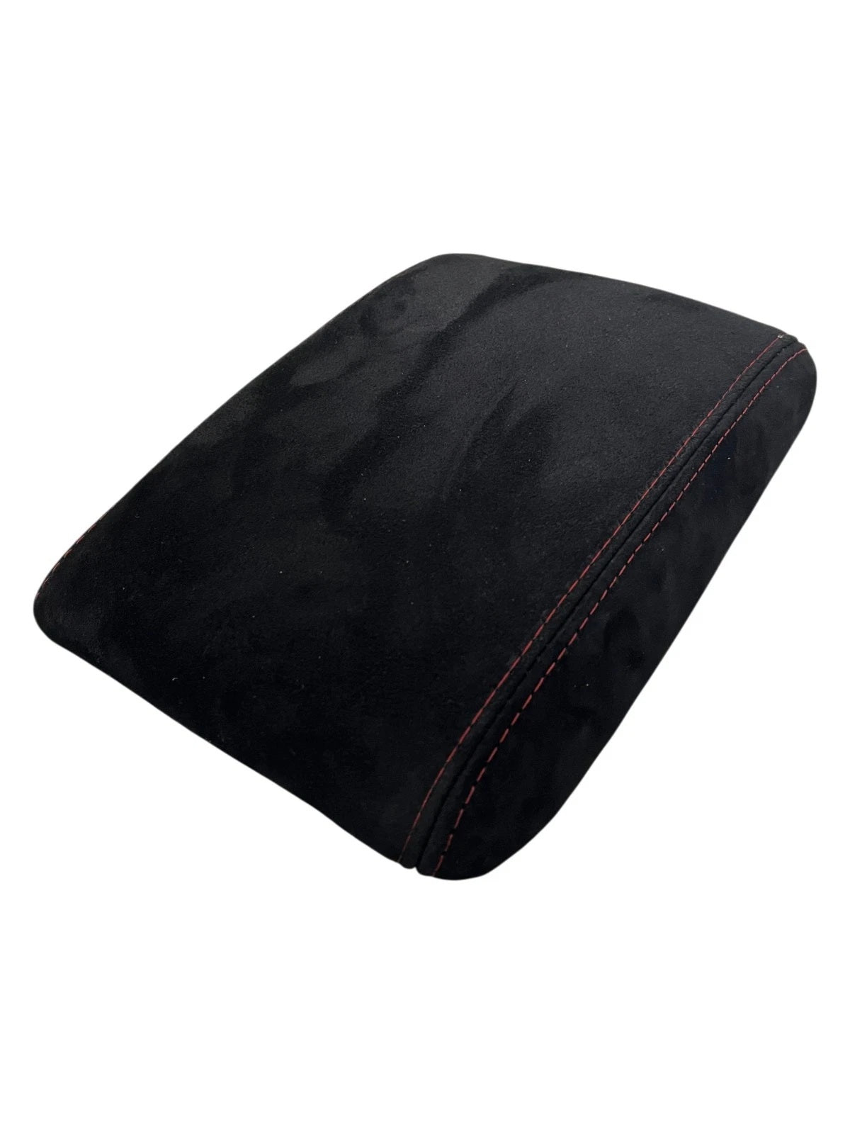 Red Stitch Suede Console Armrest 2x Door Armrest Cover For Subaru Impreza WRX STI 2008-2014