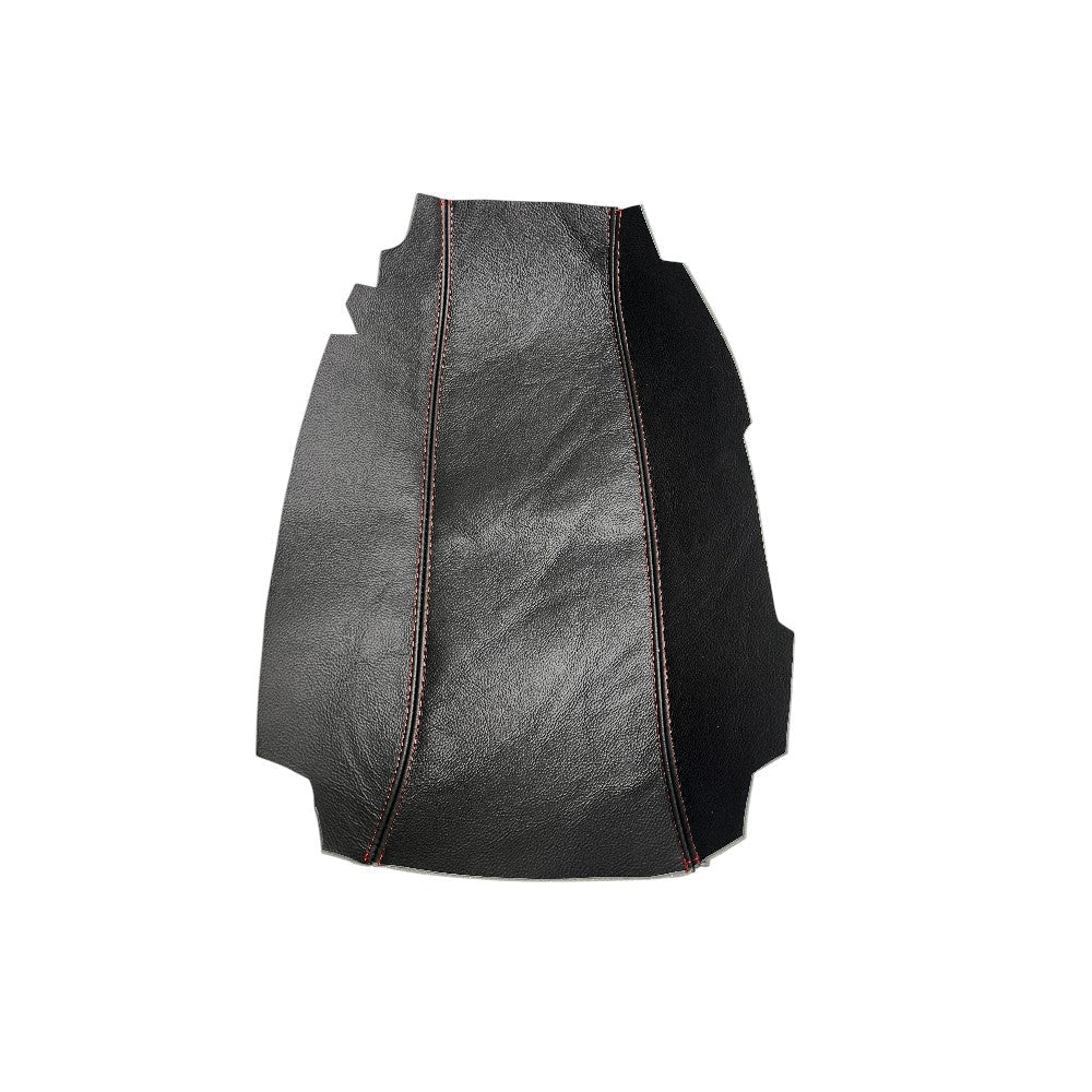 Black Leather Center Console Armrest Cover For Chevrolet Corvette C5 1997-2004