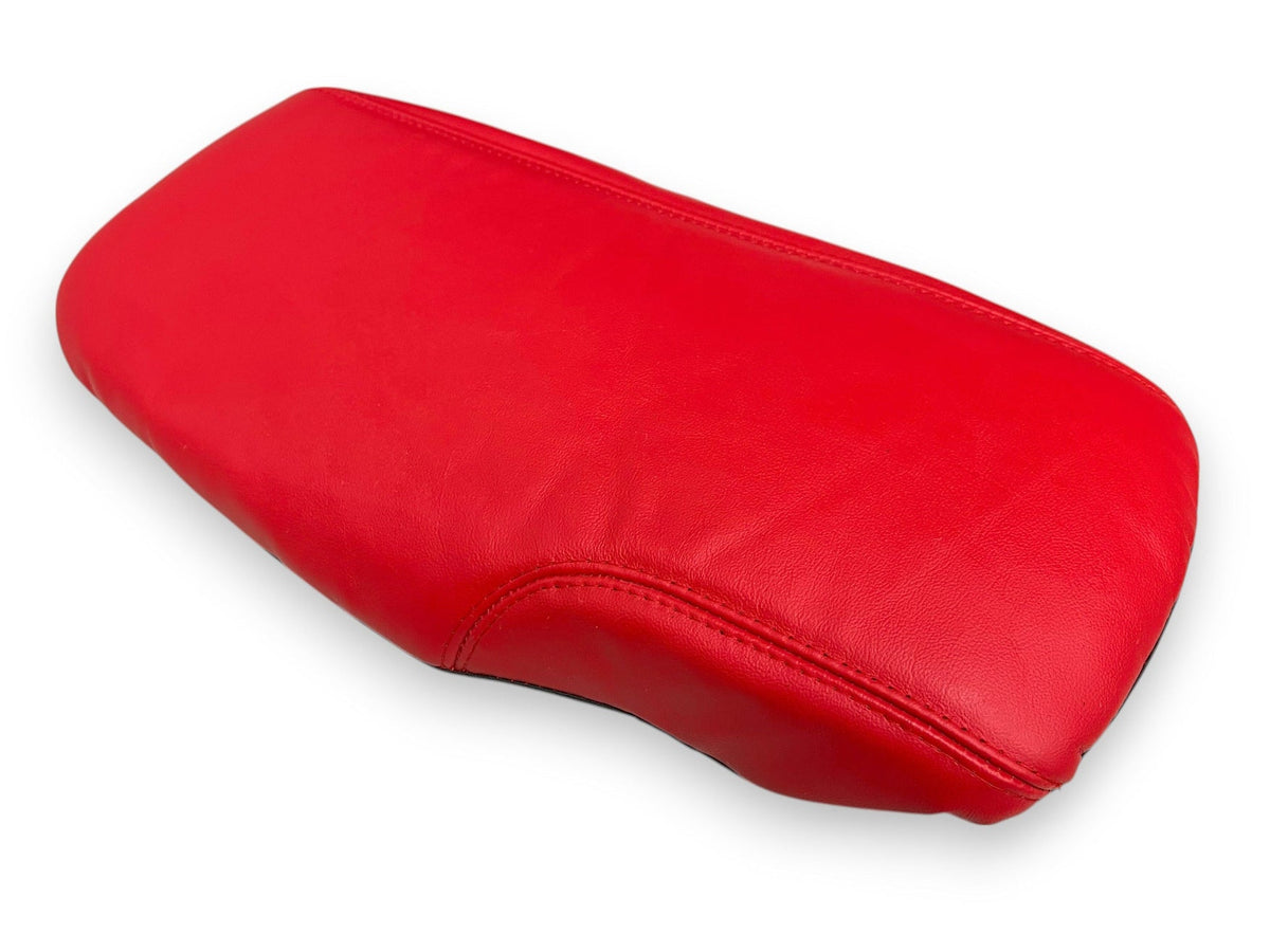 For 2005-2013 Chevy Corvette C6 Torch Red Leather Manual Shift E-Brake Boot Console Armrest Cover