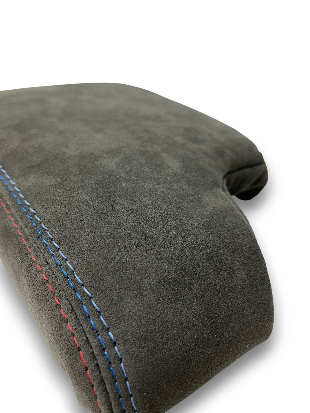 Charcoal Black Alcantara 9002 Console Armrest Cover For BMW E36 E46 1994-2006