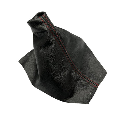 1989-1996 Chevy Corvette C4 Genuine Leather MANUAL Shift Boot Cover In Black