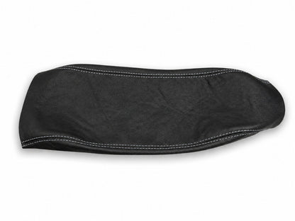 Black Leather Center Console Armrest Cover For Chevrolet Corvette C5 1997-2004