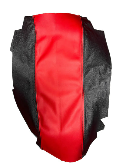 For 1997-2004 Chevy Corvette C5 Torch Red & Black Leather Interior Piece Cover Set