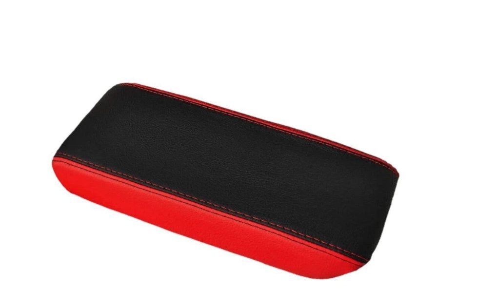 For 2001-2004 Chevy Corvette C5 Z06 Torch Red & Black Leather Console Armrest Cover