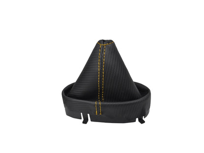 New Carbon Fiber PU Leather Emergency Brake & Shift Boot Cover For 2005-2013 Chevy Corvette C6