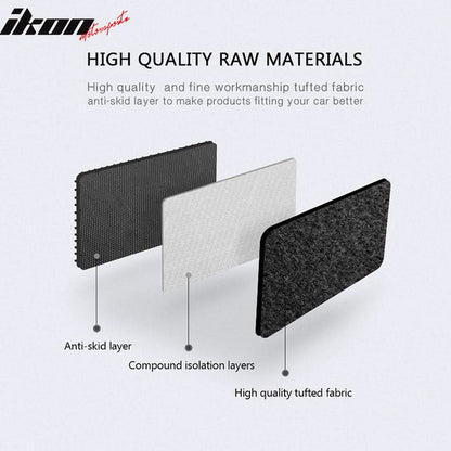 Car Floor Mat for 1999-2006 Chevrolet Silverado 1500 Crew Cab Black