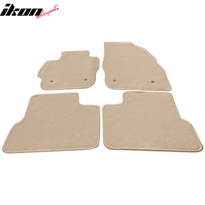 Car Floor Mat for 2010-2013 Mazda 3 Beige Carpet 4PC Nylon