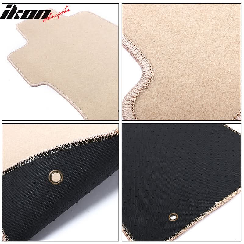Car Floor Mat for 2010-2013 Mazda 3 Beige Carpet 4PC Nylon