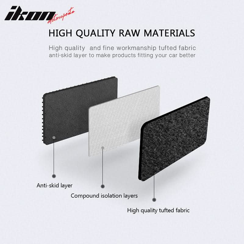 Car Floor Mat for 2014-2019 Toyota Corolla Sedan Black Carpet Nylon