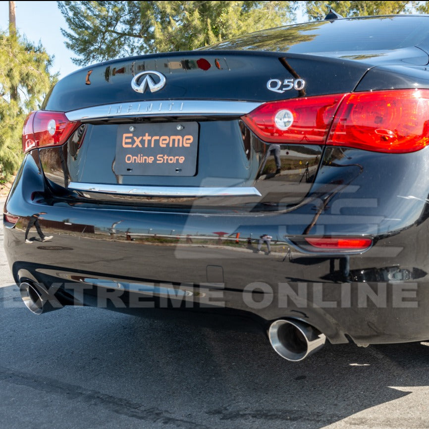 2014-Present Infiniti Q50 Mid Pipe Muffler Delete Axle Back Exhaust Kit