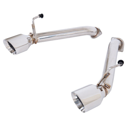 2009-2021 Nissan 370Z Z34 Muffler Delete Axle Back 4.5" Dual Tips Exhaust