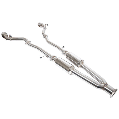 2014-Present Infiniti Q50 Mid Pipe Muffler Delete Axle Back Exhaust Kit