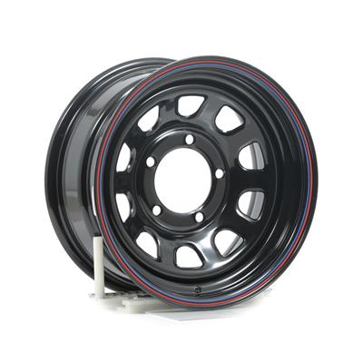 WHEEL BLACK "D" WINDOW 15X7