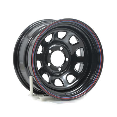 WHEEL BLACK "D" WINDOW 15X8