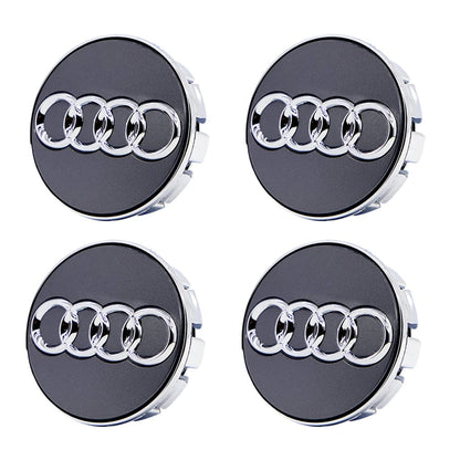 Premium LED Floating Wheel Logo Center Hub Caps Various Designs for Audi